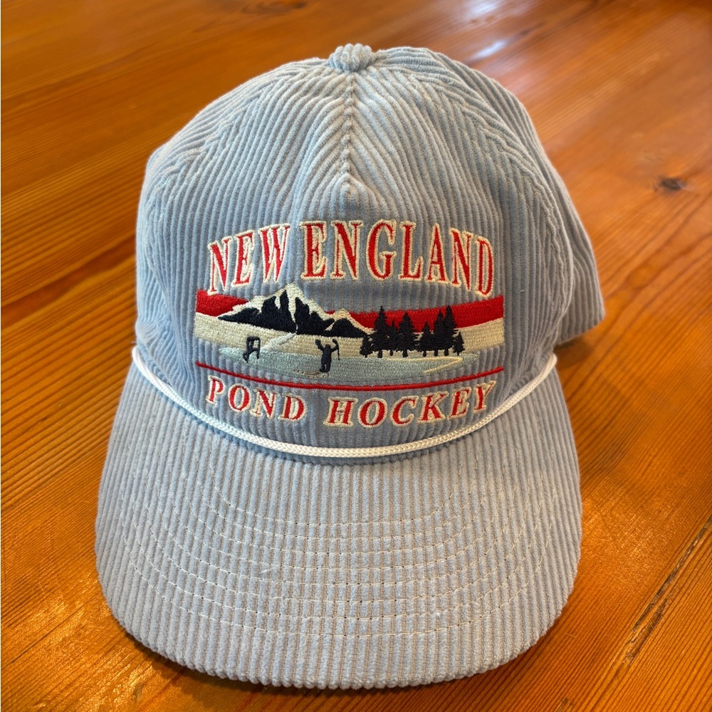New England Pond Hockey Corduroy Cap - Light Blue